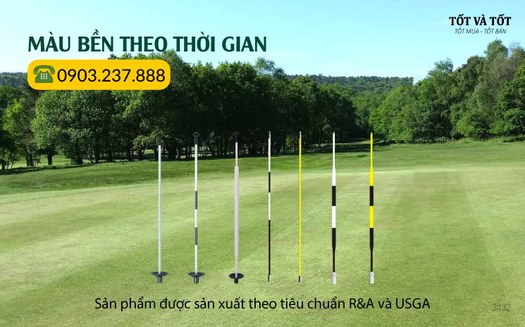 Cột cờ sân tập Golf